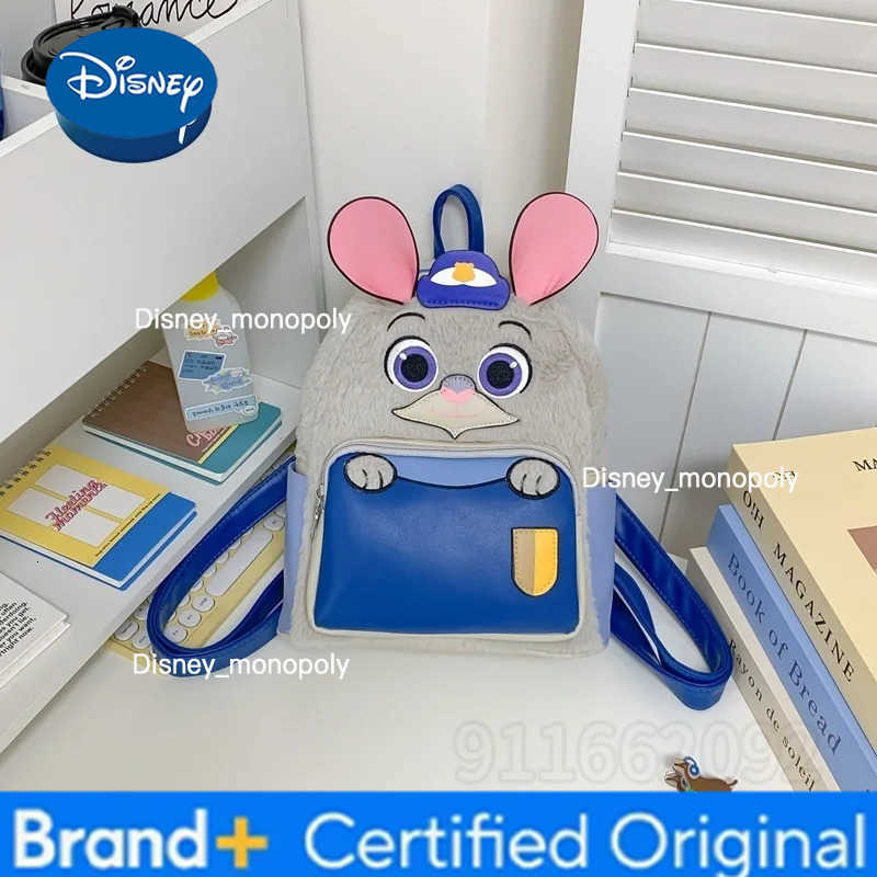 Disney Judy Nick New Childrens School Bag Cartoon Casual Childrens Backpack Fashion Lightweight Casual Womens Mini Backpack H251225