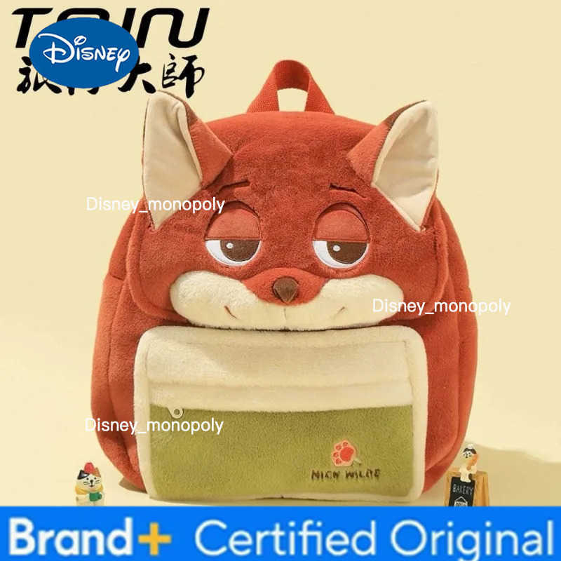Disney New Zootopia Judy Nick Backpack Cartoon Cute Personality Creative Fashion Large Capacity Student Backpack holiday gift kawaii H251225