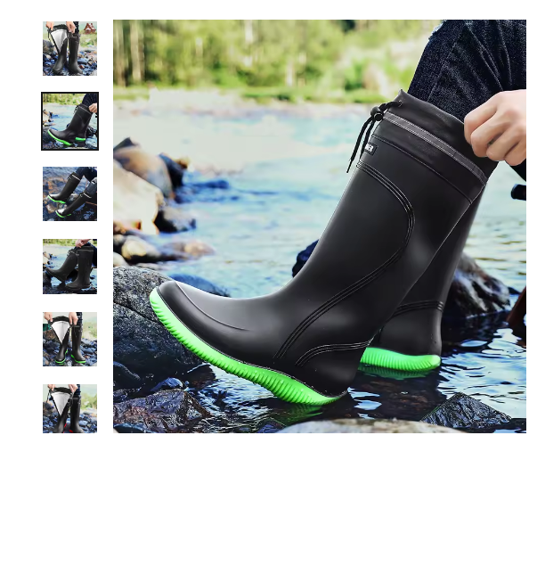 2026 LUXUCC Square Toe Women Rain snow Boots Thick Heel Thicks Sole Ankle Boot Women's Rubber Boot size 35-41