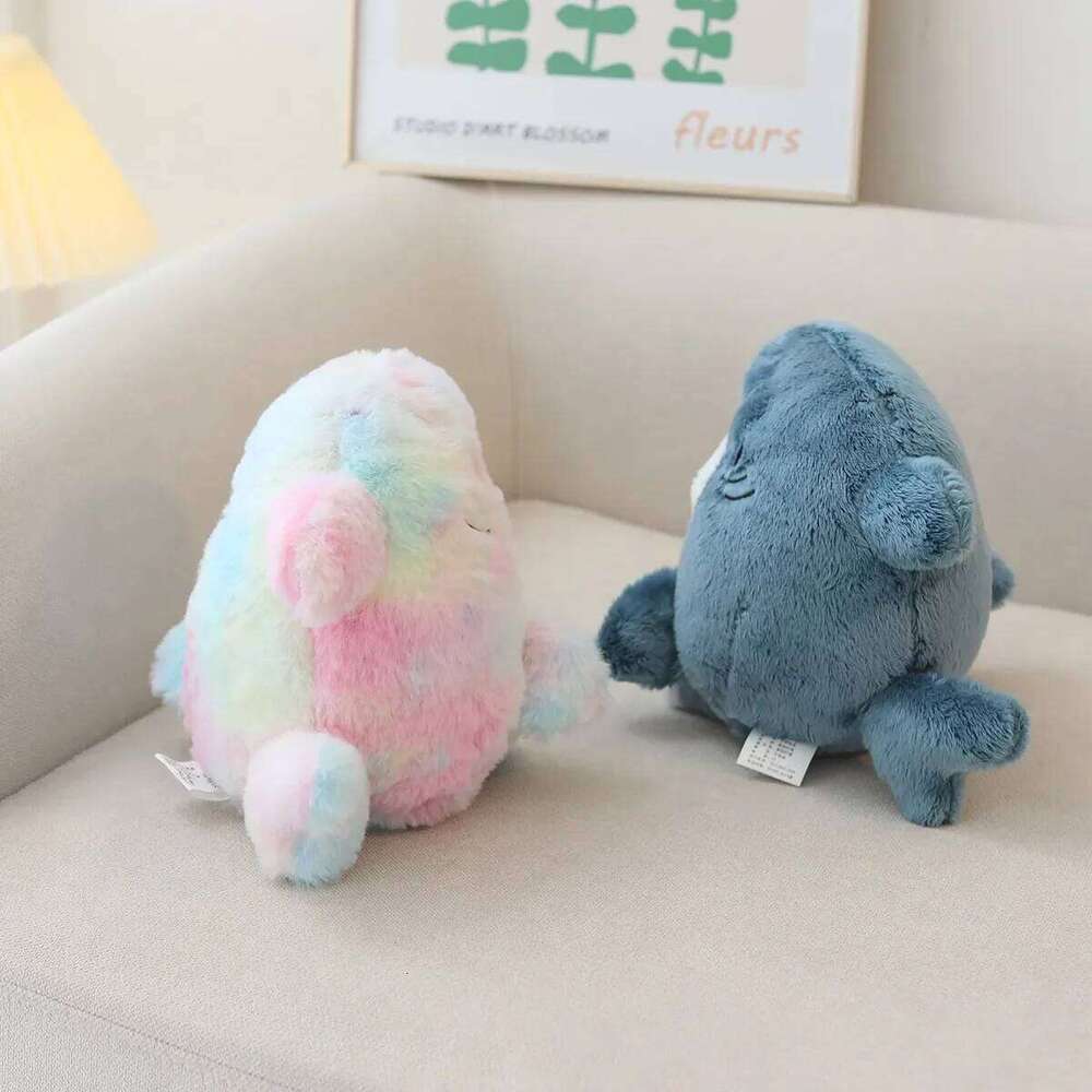 Kawaii Plush Toy Soft Stuffed Colorful Shark Cat Doll Kids Toys Birthday Christmas Gift for Boys Girls X251225