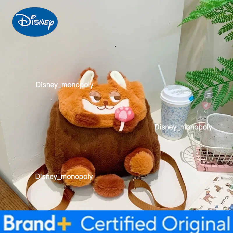 Disney Zootopia Doll Crossbody Bag Cute Cartoon Judy Nick Large Capacity Exquisite Backpack Commuter Bags Casual Fashion Gifts H251225