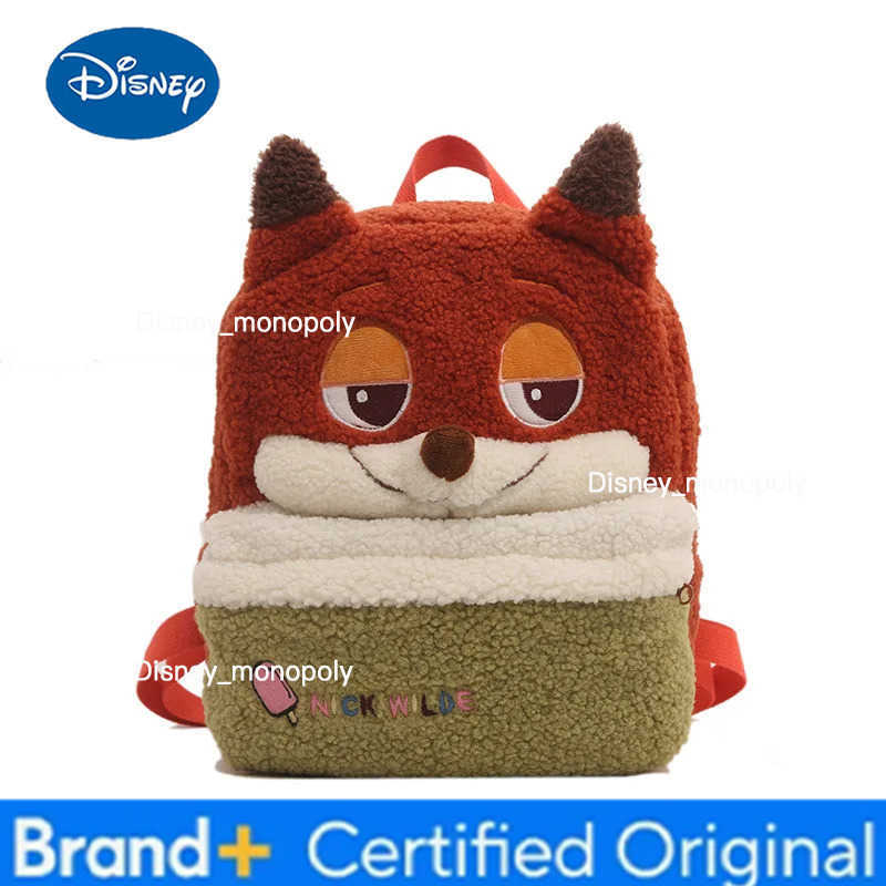 Disney Zootopia Judy Nick Plush School Bag Furry Shoulder Bag Leisure Handbag Girl Cute Fluffy Satchel Tote Travel Backpack Gift H251225