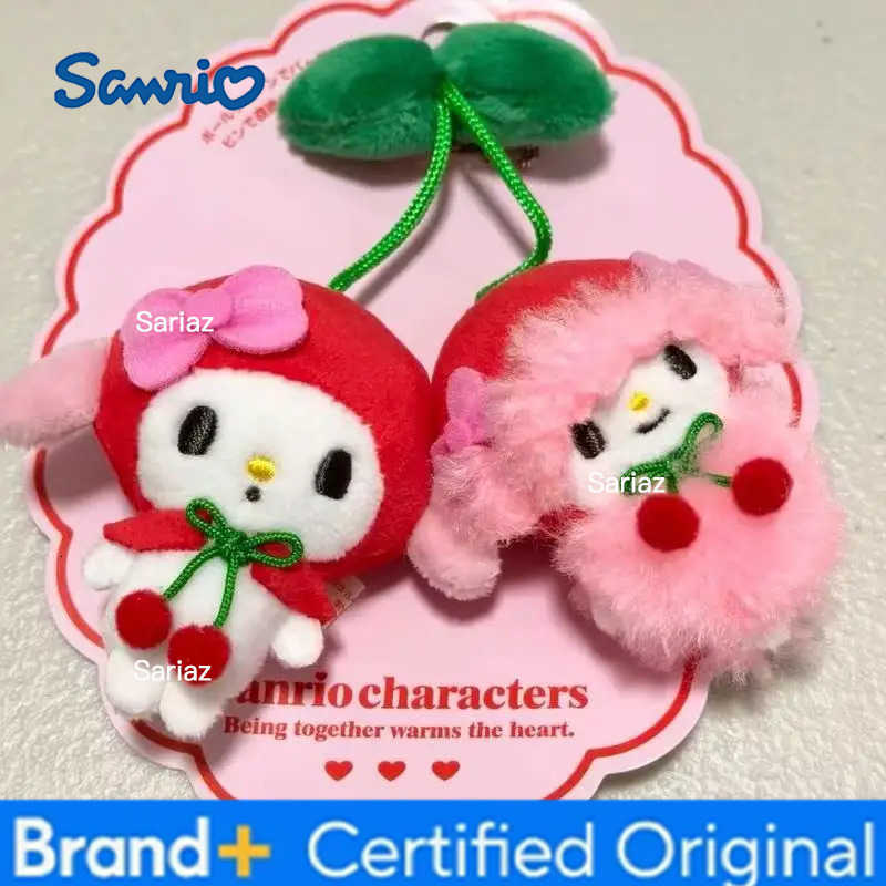 Sanrio Kawaii Cherry My Sweet Piano Hello Kitty Pachacco Plush Toy Keychain Brooch Backpack Pendant Decoration Girl HolidayGift H251225