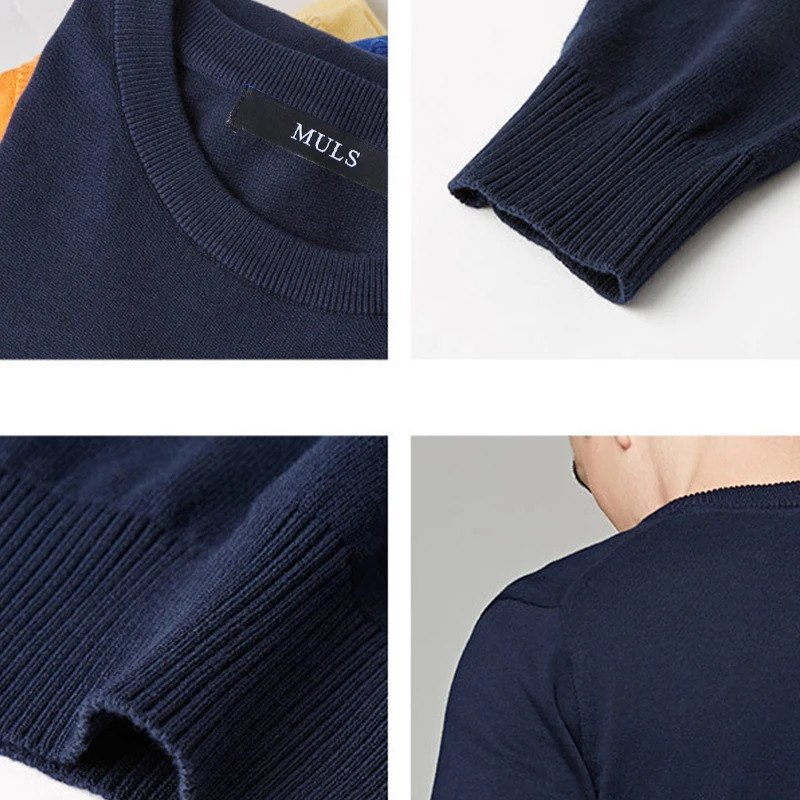 5XL Men Slim Sweater Pullovers Male Sweaters Solid Cotton knitted Jersey Boy Knitwear Spring Winter Navy Christmas Green 251225