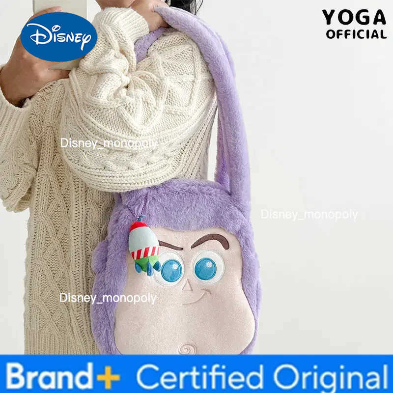 Disney Toy Story Buzz Lightyear Ham Pig Green Dinosaur Womens Plush Shoulder Bag Cute Anime Cartoon Handbag Crossbody Bag H251225