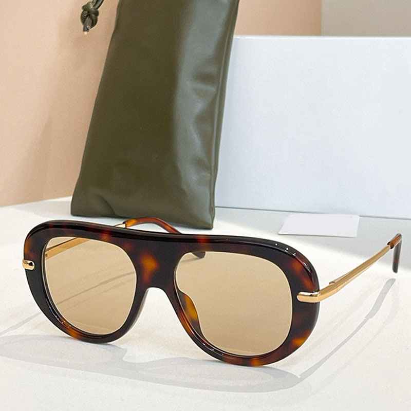 26ss Women Men Pilot Slim Sunglasses 40186I Designer Fashion Slim Metal Acetate Construction Large Frame Eyewear Summer Vacation Driving Sunglasses UV400