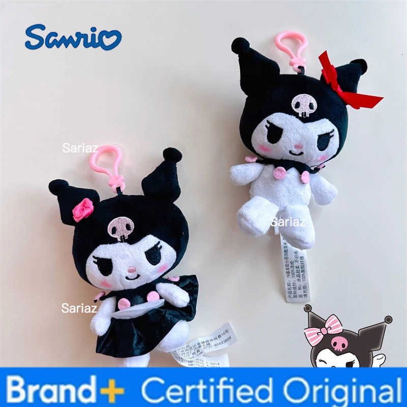 Sanrio Hello Kitty Kuromi Melody Stuffed Toys Pendant Cute Plush Toys Kawaii Keyring Anime Keychain Birthday Gift Party Treats H251225