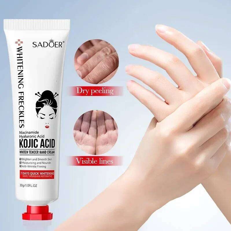 Kojic Acid Anti-wrinkle Hand Cream Skin Soften Nourish Anti-drying Whitening Moisturizing Korean SkinCare Cracked Repair Product X251225
