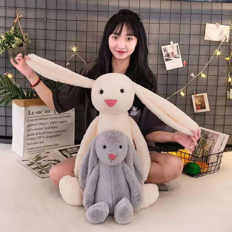 1-4PCS Bunny Children's Sleepy Soothing Dolls Shy Pink Rabbit Doll Children Gift Bedroom Plush Ornament X251225