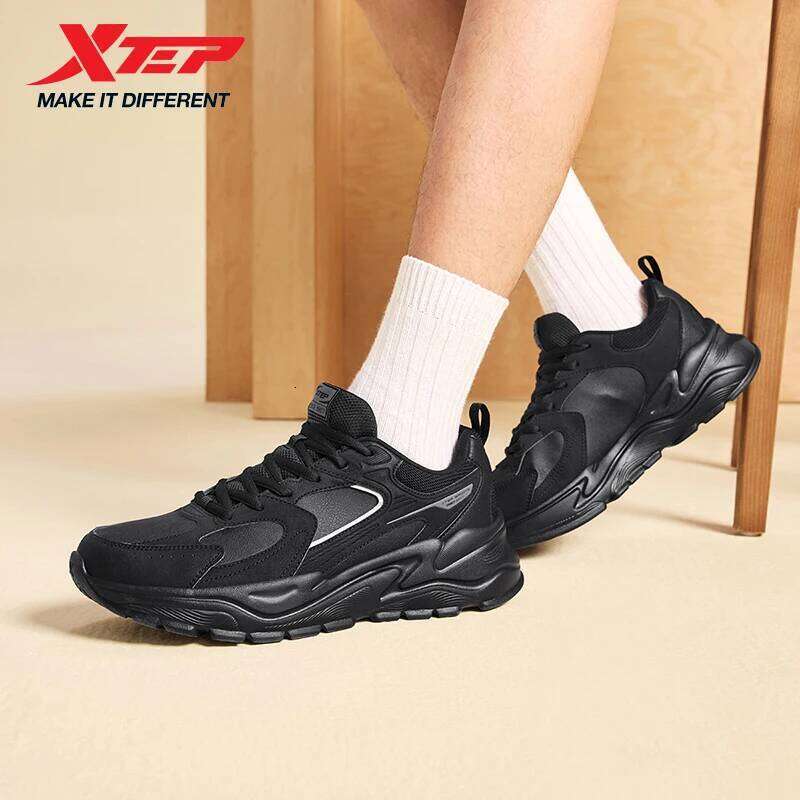 Xtep Men's Casual Shoes 2025 Winter Street Style Cushion Lightweight Wear-Resistant Breathable Walking Sneakers 875419320005 X251225