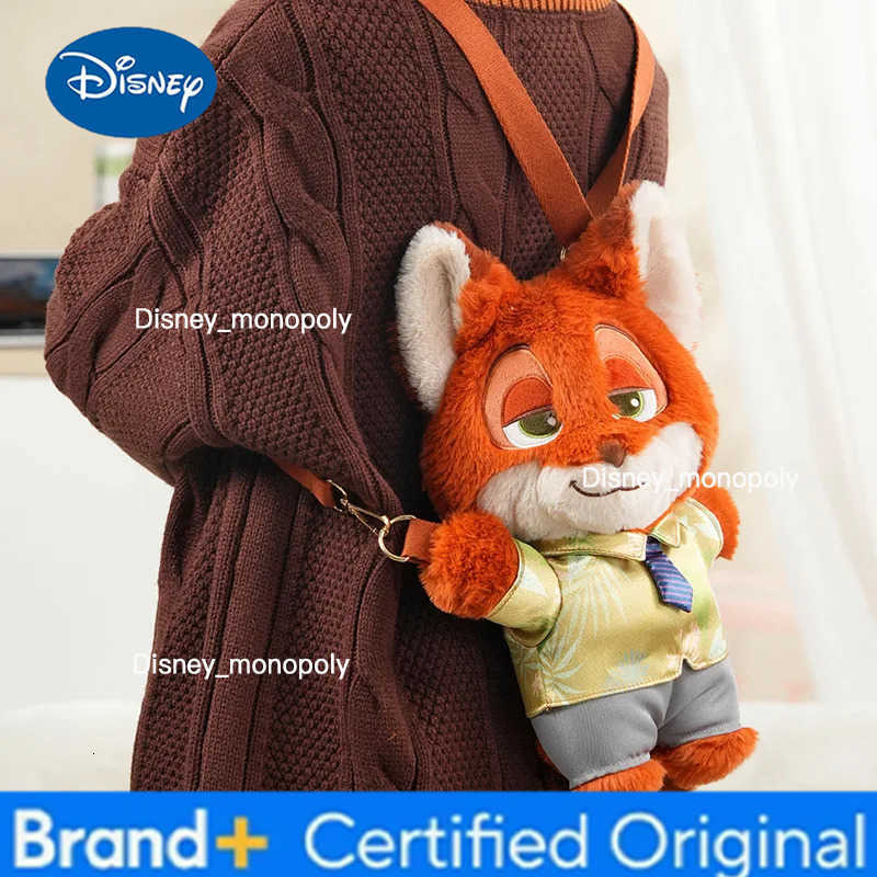 Disney New Zootopia Doll Crossbody Bag Cartoon Judy Hopps Shoulder Bag Holiday Gift Large Capacity Portable Storage Commuter Bag H251225