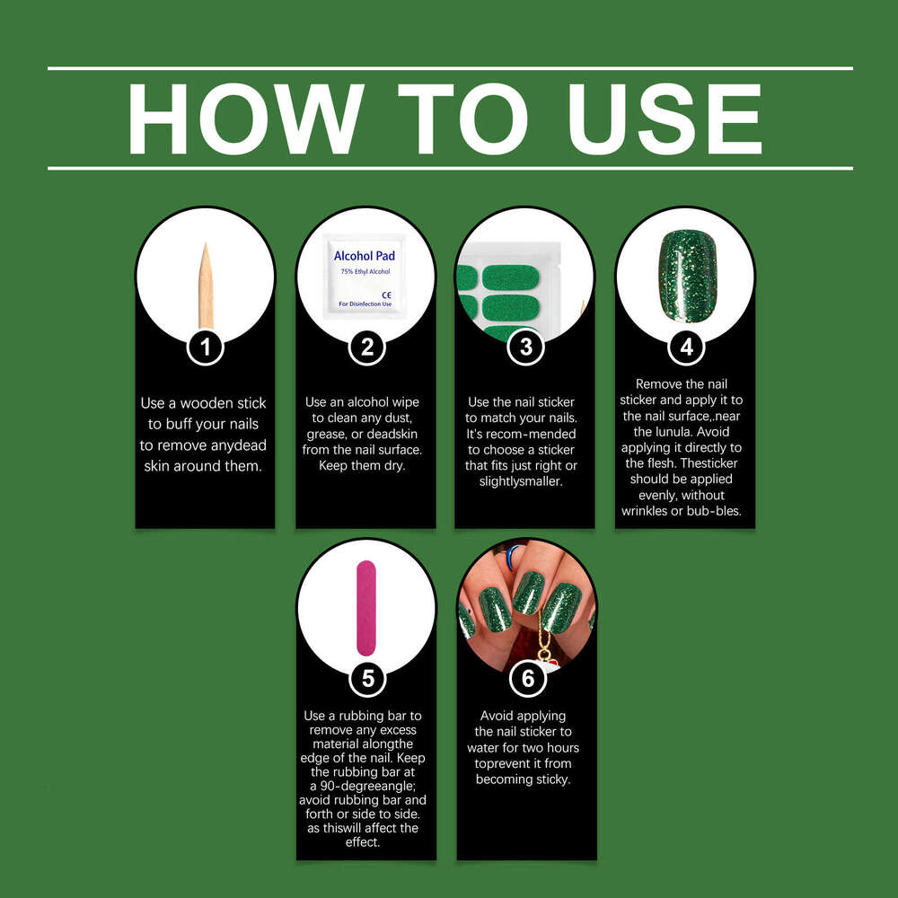 Nymixa Christmas Soft Gel Set DIY Creative Colorful Mixed Color Convenient Nail Art Decoration Stickers