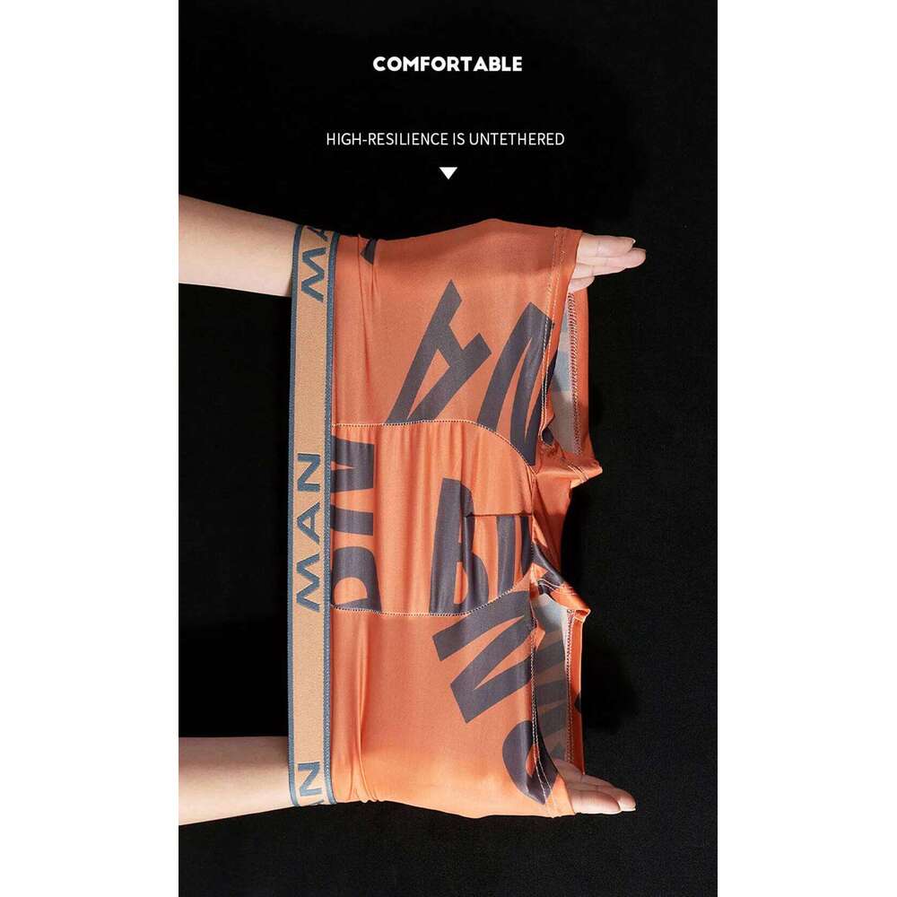 4 Pcs PantiesThin Underwear Quick Drying Breathable Shorts Ice Silk Underpants Fashion New Men's Boxer X251225