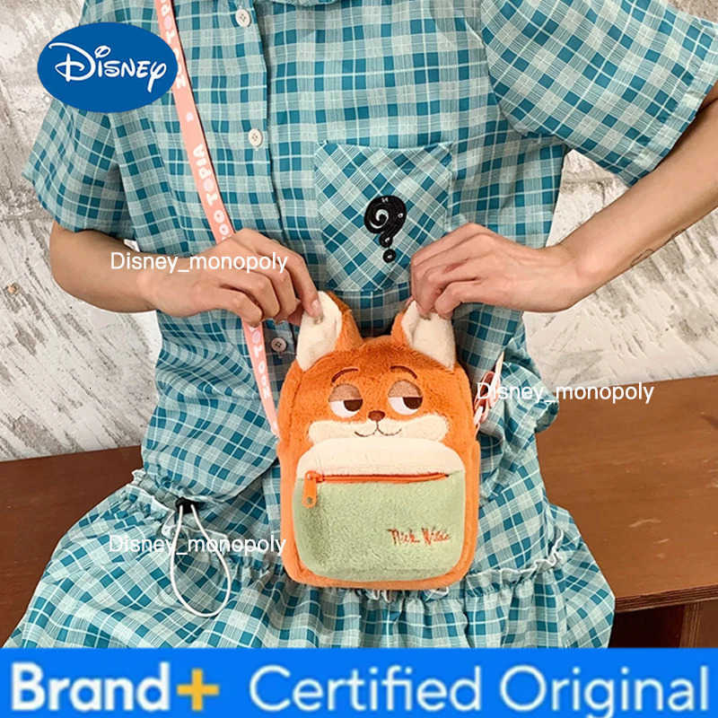 Disney Zootopia Plush Crossbody Bag Nick Wilde Judith Laverne Hopps Stylish Cartoon Cute Shoulder Bag Birthday Christmas Gift H251225