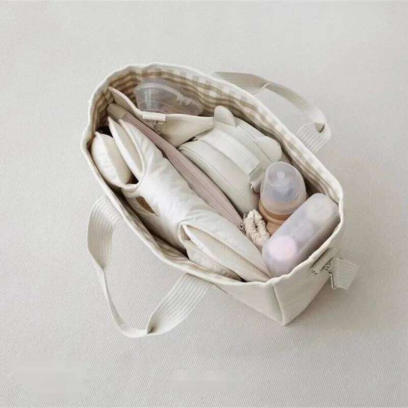 Large Mommy Bag Canvas Baby Diaper Bags for Mom Maternity Packs Mummy Nappies Organizer Women Handbags Strollers Mother Kids X251225