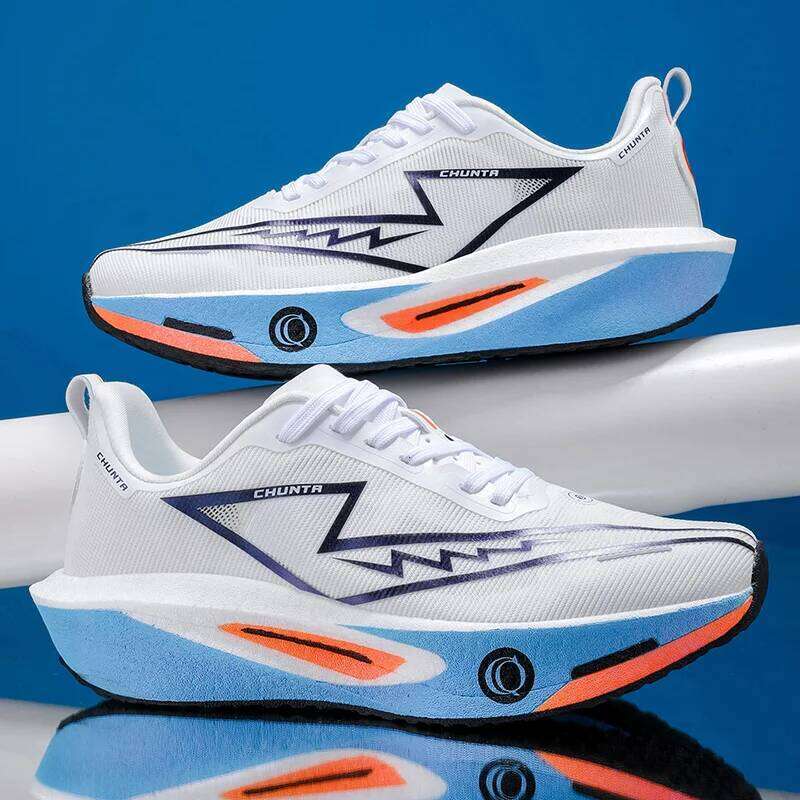 Men's Fashionable Comfortable Sports Shoes - Breathable Fabric Upper, Non-Slip and Wear-Resistant Cushioning Soles, Round-Toe Lace-Up Casual Runn