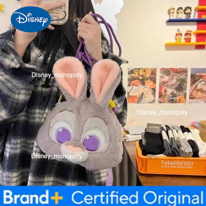 Disney Zootopia Judy and Nick plush embroidered 3D crossbody bag cute cartoon personality creative fashion snack bag holiday gift H251225