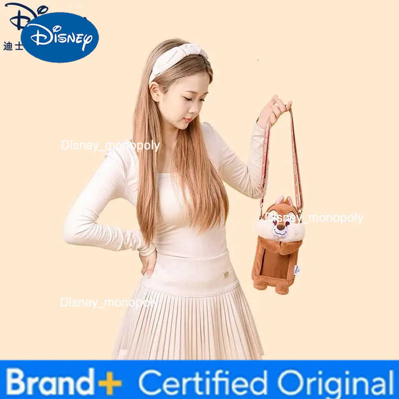 Disney Chip n Dale Mobile Phone Shoulder Crossbody Bag Cartoon Cute Doll Touch Screen Portable Mobile Phone Bag Birthday Gift H251225
