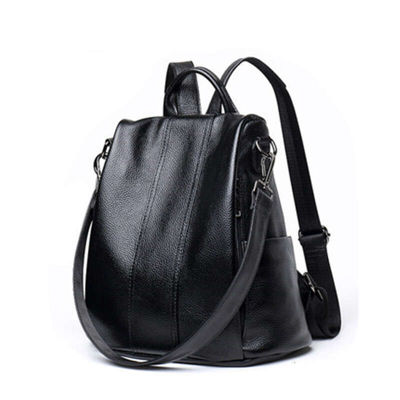 Luxury Shoulder Bag Handbag Hobo New Street Trendy Women's Luggage Leather Solid Color Backpack Leather Car Seam Women's Backpack Leather