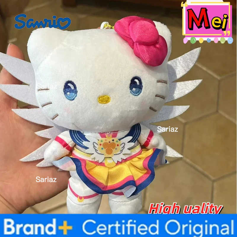 Sanrio New Kitty Plush Keychain Cartoon Kitten Dress Plush Toy High Quality Backpack Pendant Car Decoration Doll Christma Birthday Gift H251225