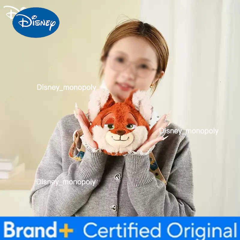 Disney Zootopia plush toy Nick Wilde cute cartoon doll crossbody bag Judith Laverne Hopps large capacity birthday Christmas gift H251225
