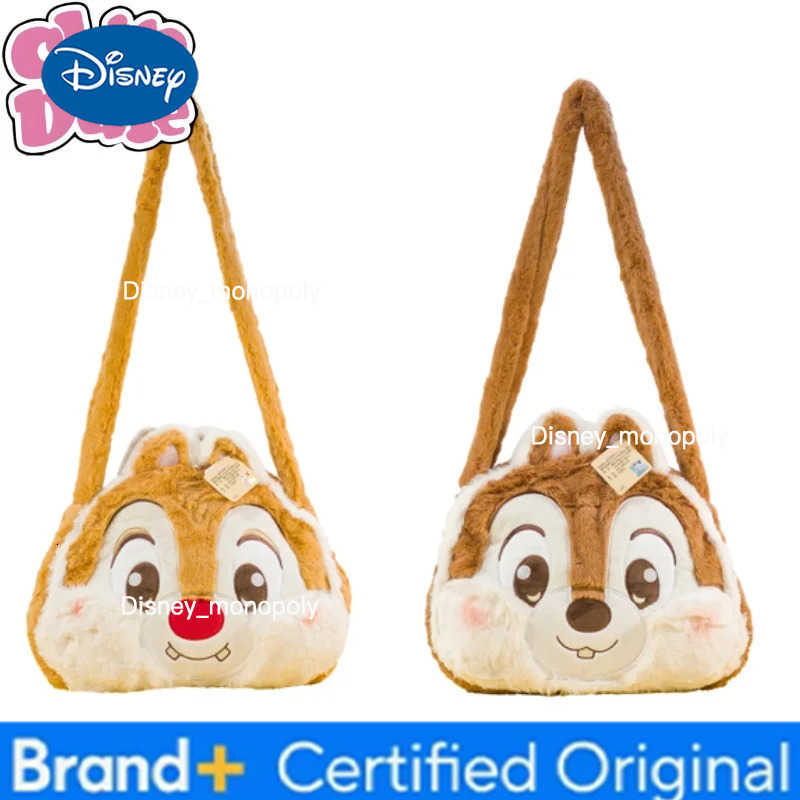 Disney Chip Dale Plush Crossbody Bag Cartoon Chip Dale Shoulder Bag Anime Merchandise Holiday Gift Commuting Multi-Compartment H251225