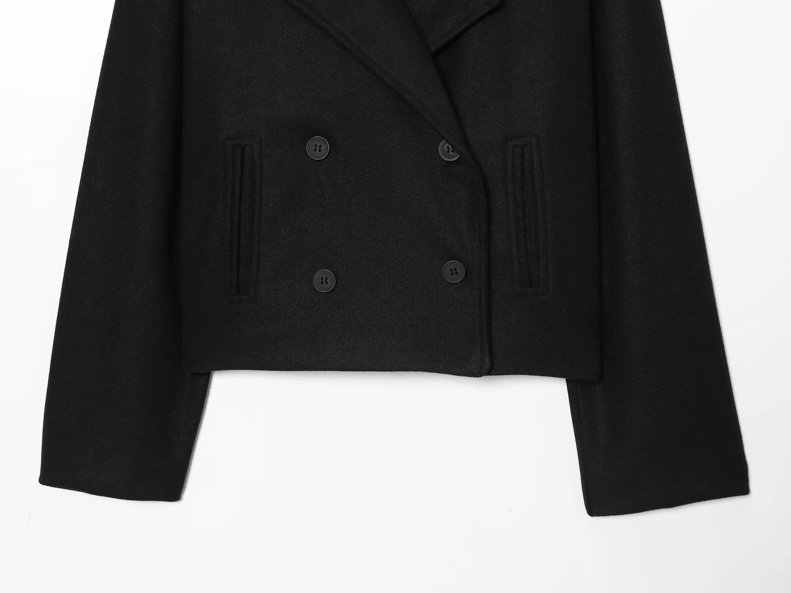 Winter Womens Casual Fashion Commuter Simple Elegant Loose Versatile Doublebreasted Short Jacket 251225