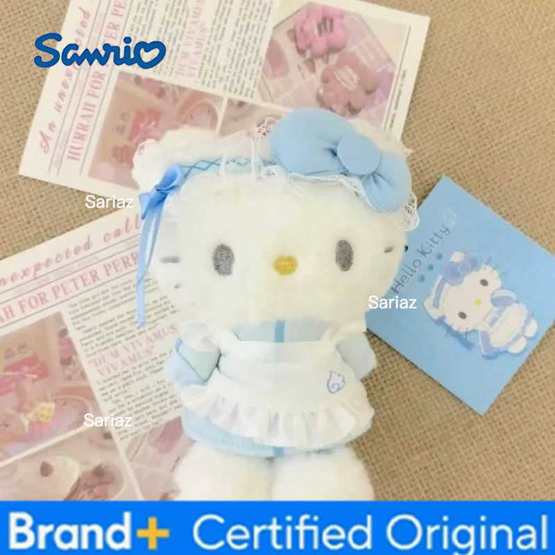 Sanrio Blue Fantasy Angel Series Light Blue Kitty Kuromi Cinnamoroll Plush Toy Small Pendant Plushies Doll Backpack Keychain H251225