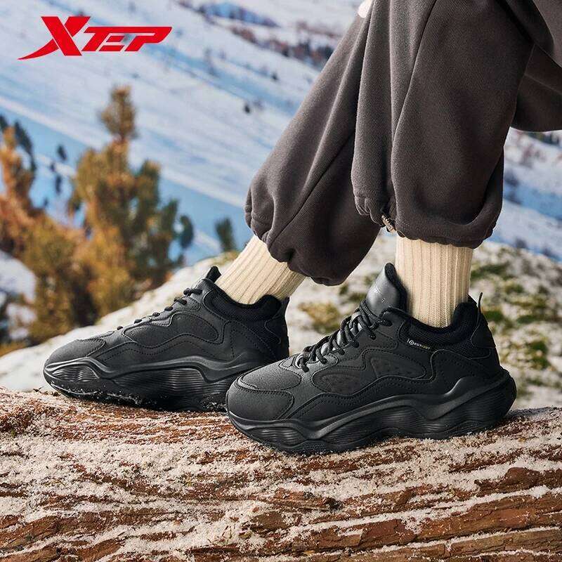 Xtep Casual For Women 2024 Winter Cotton Shoes Rebound Soft Leisure Durability Comfortable Warm Sneakers 876418370004 X251225