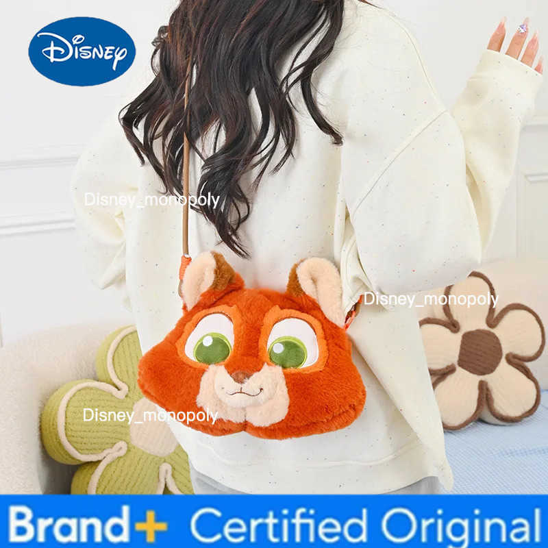 Disney Zootopia Cartoon Characters Figures Nick Wilde Judy Plush Crossbody Fashion design Bag design Adults Kids Lovely Christmas Gifts H251225