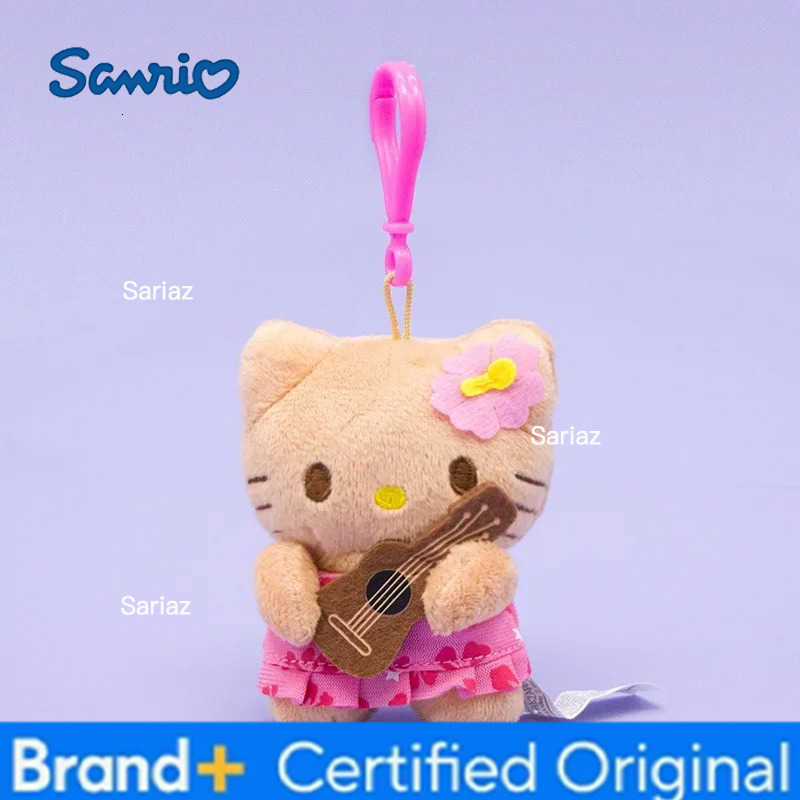 Sanrio Hello Kitty Pendant Keychain Plush Doll Bag Charm Cartoon Backpack Decoration Melody Anime Keyrings Holder Charm Jewelry H251225