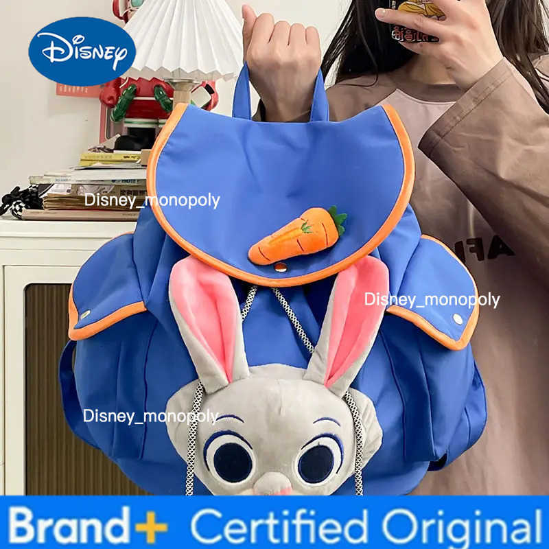 Disney Zootopia Judy Girl Creative Cartoon Design Large Capacity Storage Waterproof Lightweight Portable Cute Backpack H251225