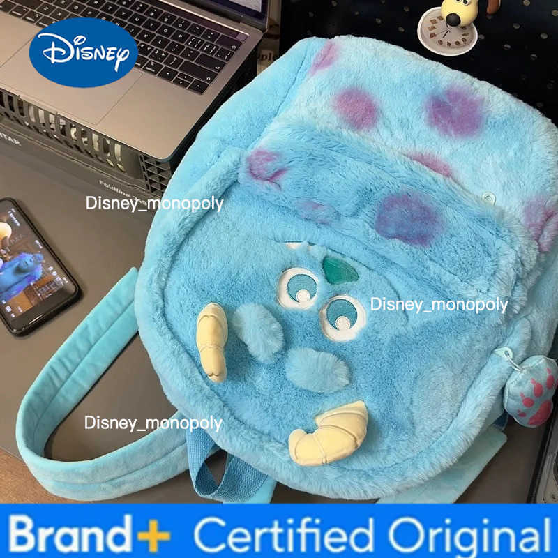 Disney New Strawberry Bear Sullivan Backpack Japanese Ins Plush Junior High School College Student Large-capacity School Bag H251225