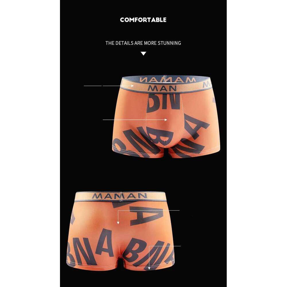 4 Pcs PantiesThin Underwear Quick Drying Breathable Shorts Ice Silk Underpants Fashion New Men's Boxer X251225