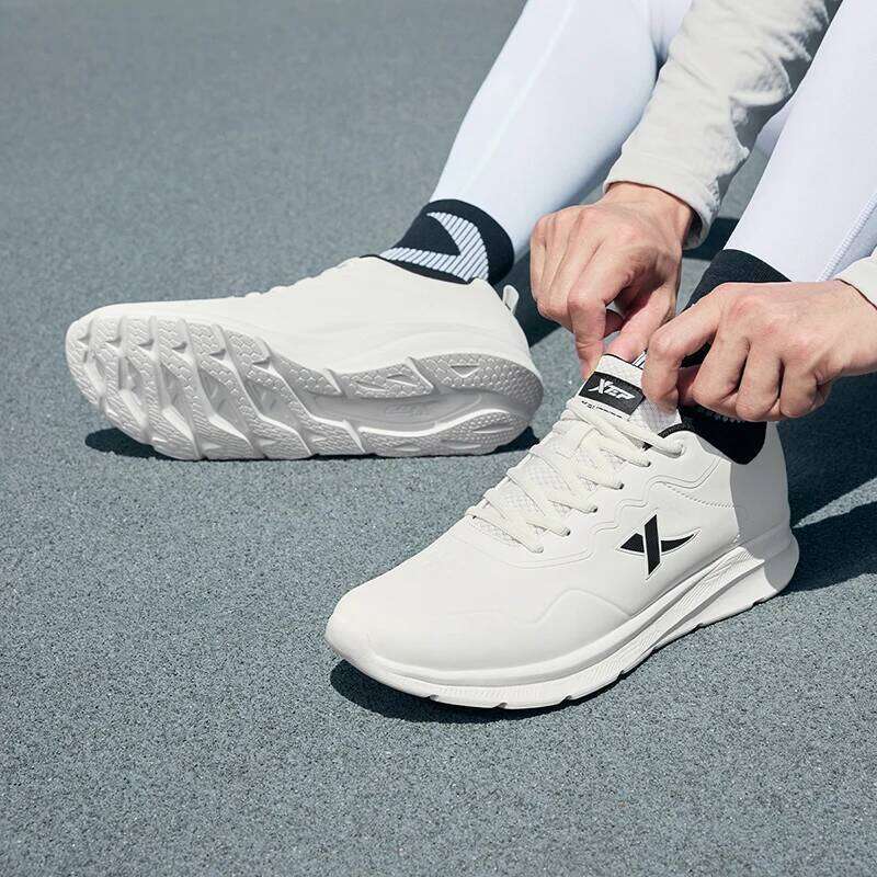 Xtep Running For Men 2024 Winter Leather Waterproof Sports Shoes Cushioning Wear-Resistant Jogging Sneakers 876419110051 X251225