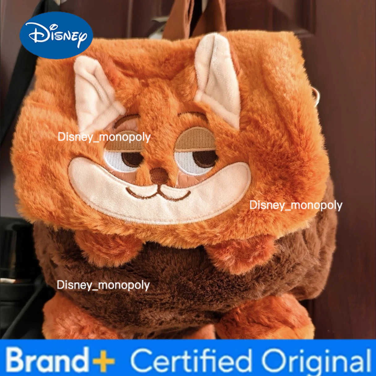 Disney Zootopia cute Judy Hopps backpack Nick Wilde cartoon plush shoulders package large capacity Travel go to work Girls Gift H251225