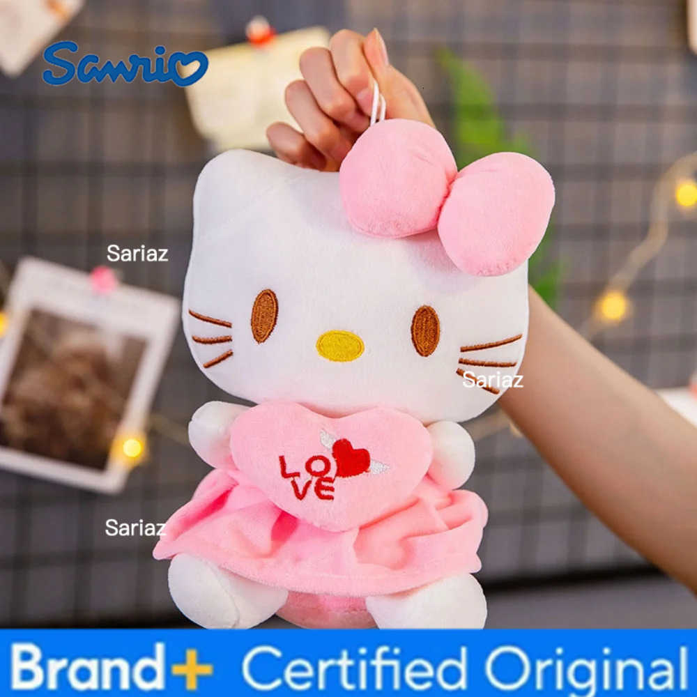 Sanrio Bonito ol kitty rosa brinquedos de pelcia anime dos desenhos animados plushie boneca macio recheado travesseiro brinquedos par H251225