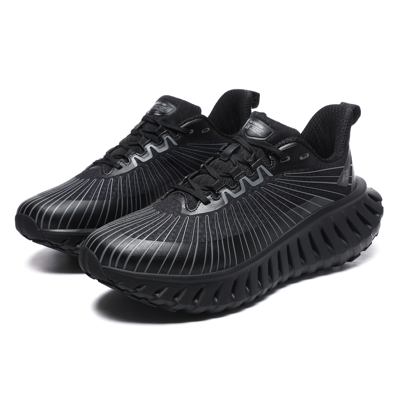 Free Shipping Couple's New Fashion Casual Shoes Outdoor Training Lightweight Durable Sports Shoes Unisex Sizes 36-46 Black Green