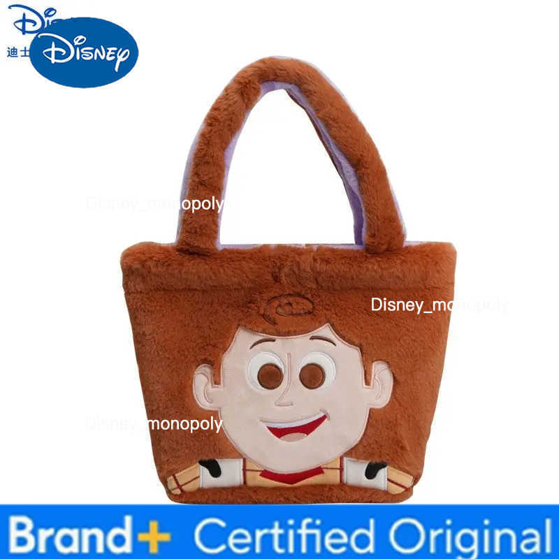 Disney Kawaii Toy Story Woody Plush Backpack Buzz Lightyear Cute Double Sided Series Anime Shoulder Bag Plush Bag Birthday Gift H251225