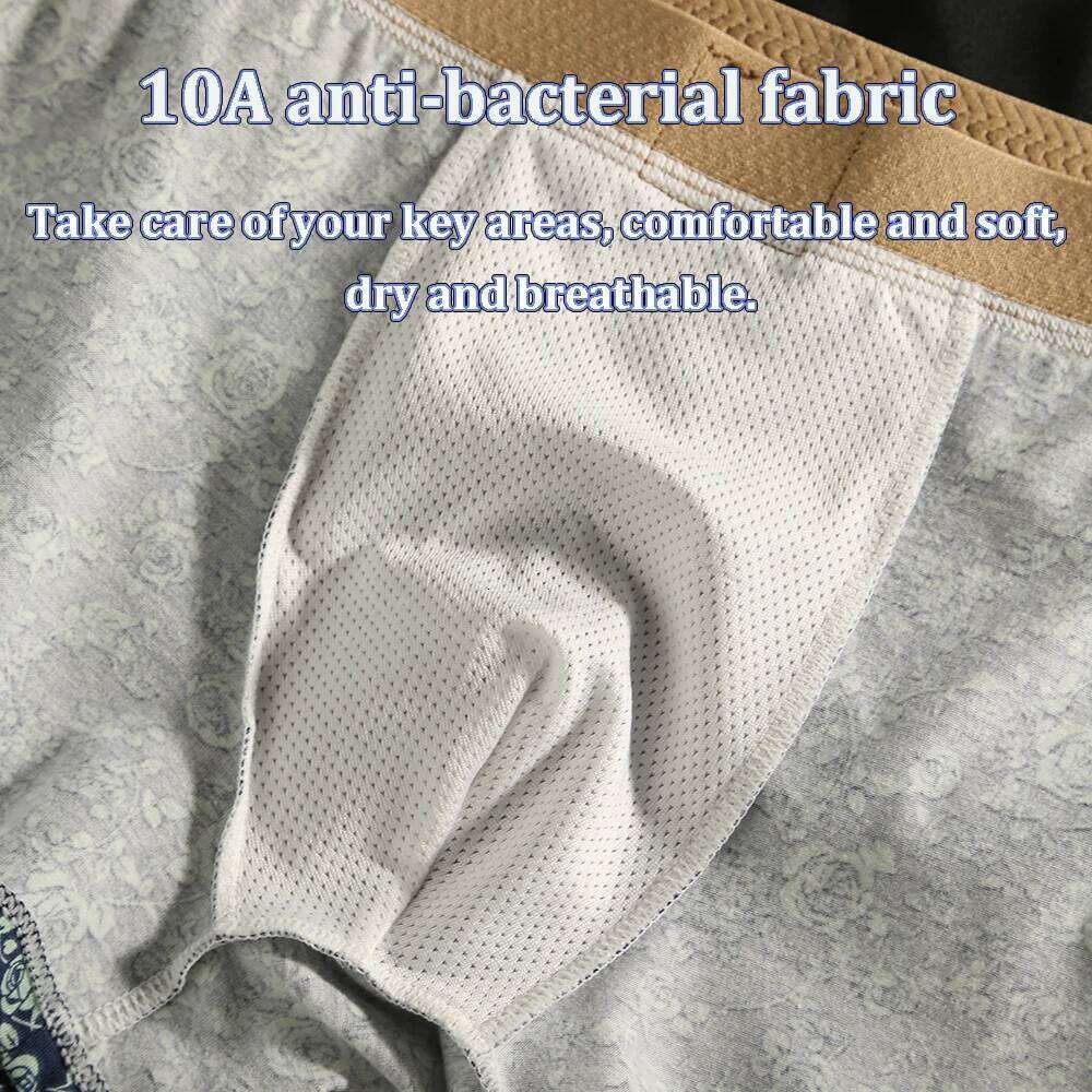 3PCS/Pack Romantic Rose Print Men's Panties Cotton Soft Comfortable Breathable Boxer Homme 3D Large Space Pouch Men Underwear X251225