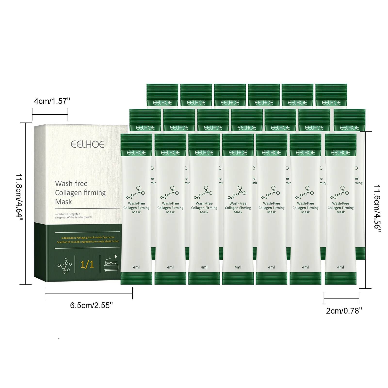 Bestseller 20Pcs Collagen Firming Mask Moisturizing Anti-Aging Hydrating Wash-Free Sleeping Facial Masks Nourishing Smooth Skin Care ddmySat