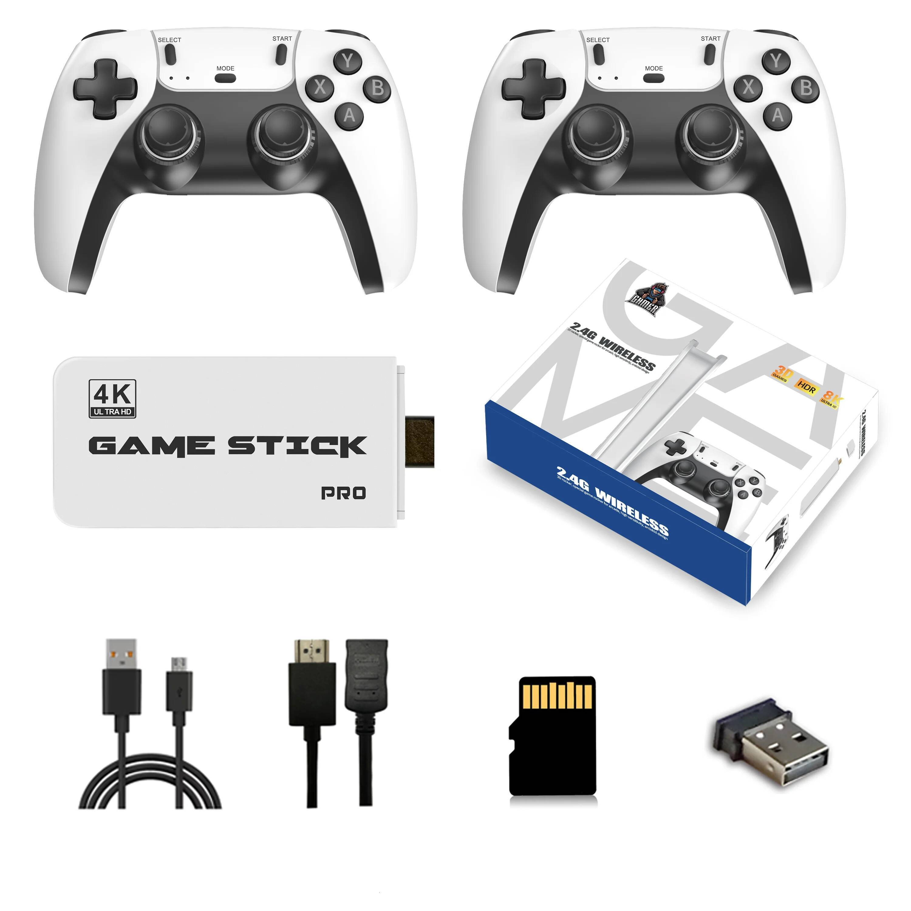 K TV Stick M Video Console Built in Games G Handheld Game Player Wireless Controller Retro Gamepad
