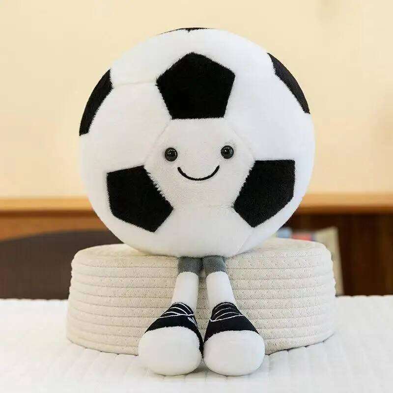 Latest Football, Basketball, Rugby Kawaii Plush Toy Cartoon Anime Cute Children's Birthday Gift Doll Christmas X251225