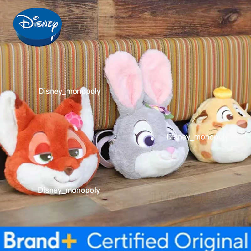 Disney Zootopia New Plush Crossbody Bag Cartoon Cute Womens Plush Single Shoulder Crossbody Bag 3D Fashion Plush Womens Bag H251225