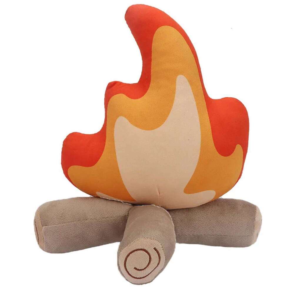 30cm Funny Simulation Bonfire Soft Stuffed Toy Doll Fire Firewood Plush Pillow Outdoor Camping Room Decor Kids Gifts X251225