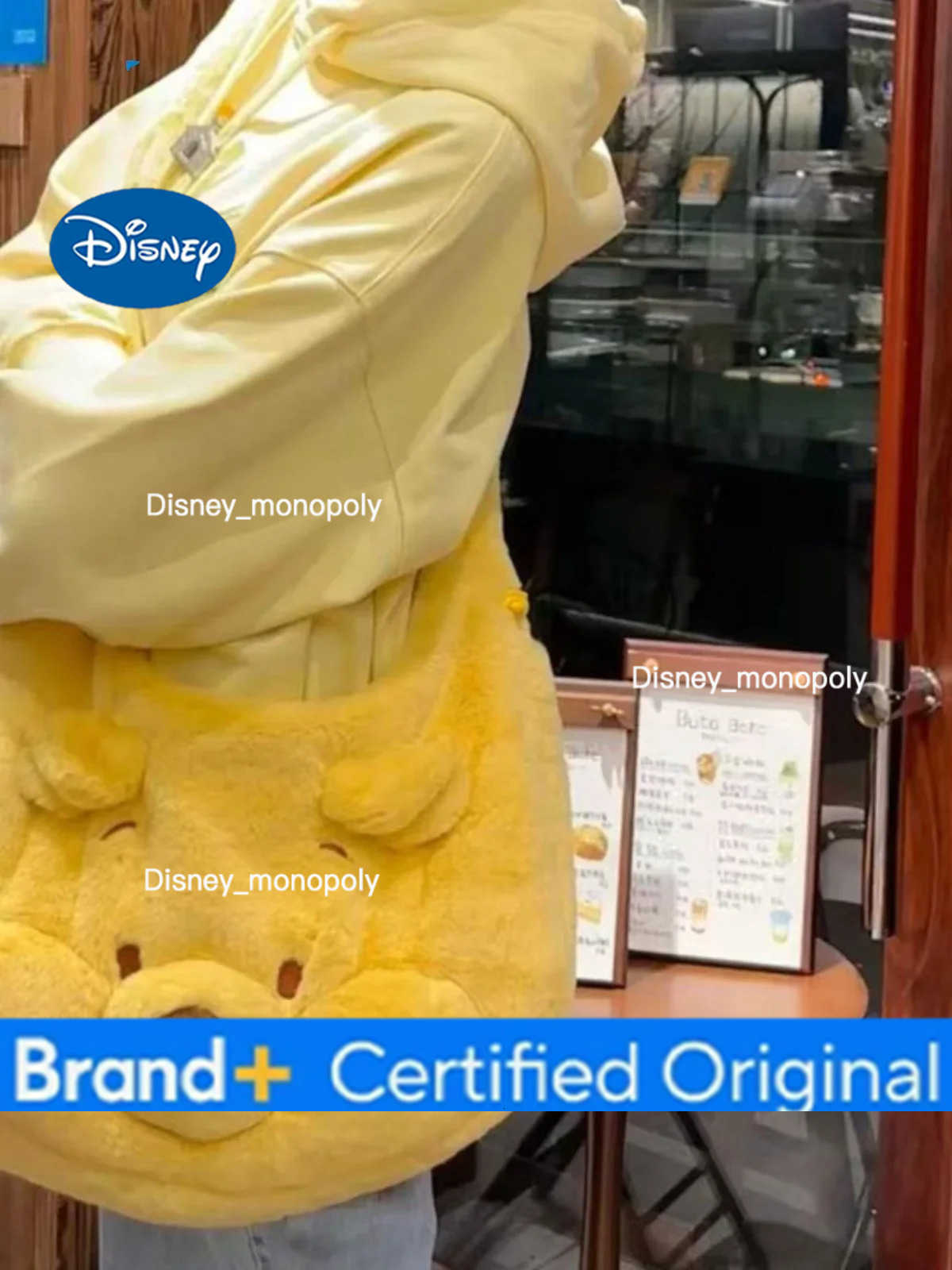 Disney Miyagawa Cartoon Crossbody Bag Cute Plush Handbag Casual Large Capacity Plush Crossbody Bags H251225