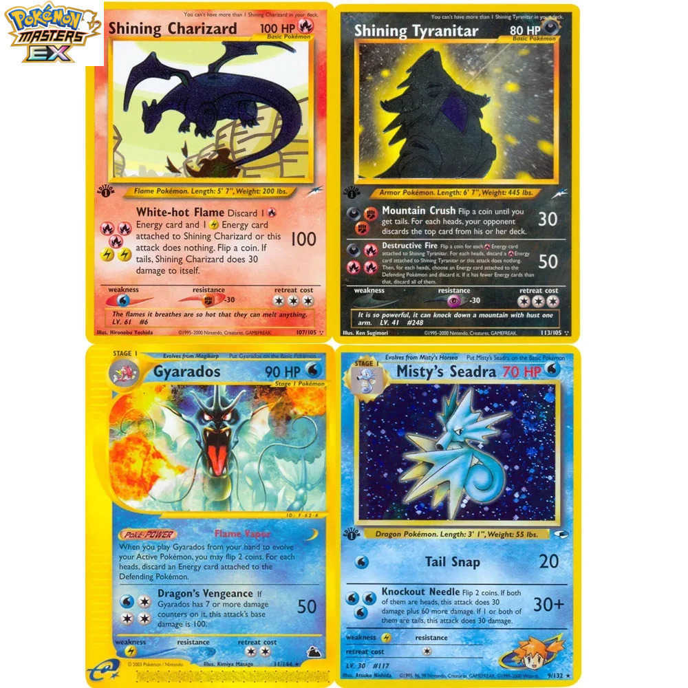 Pokemon Card Shining Card Gym Series Houndoom Jolteon Umbreon Gyarados Snorlax Steelix Piloswine Gift Kids Toys Proxy Card L251225PRXH