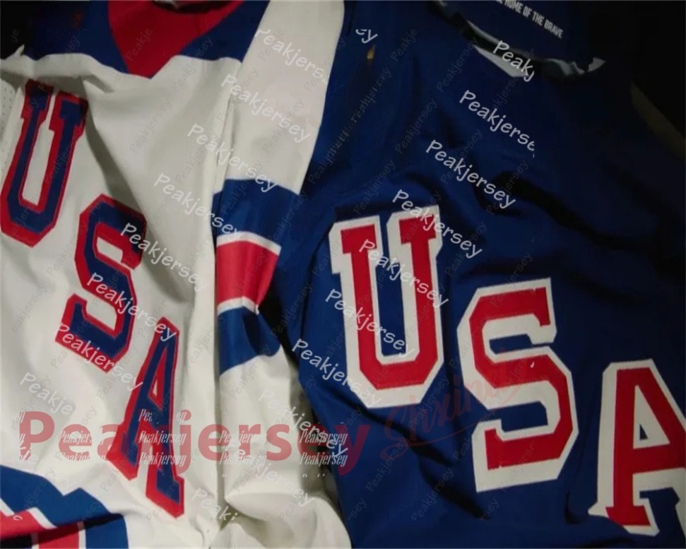 Team USA 2026 Olympices Hockey Jersey Auston Matthews Hughes Charlie McAvoy Matthew Tkachuk Clayton Keller J.T. Miller Robertson Thompson Cole Caufiel