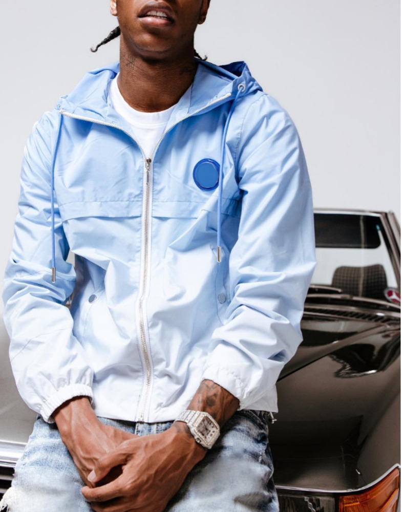 2025 Mens designer Windbreaker Bomber in Leather Waterproof Fabrics - Embroidered Details Veste Homme Irongate Jackets zipper jackets BJ