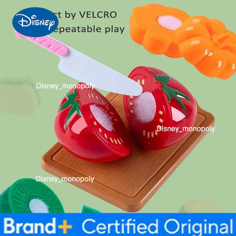 Disney Kids Toys Pretend Play Red Kitchen Toys Simulation Food Cooking Girls Boys Educational Play House Interactive Toys for Children H251225